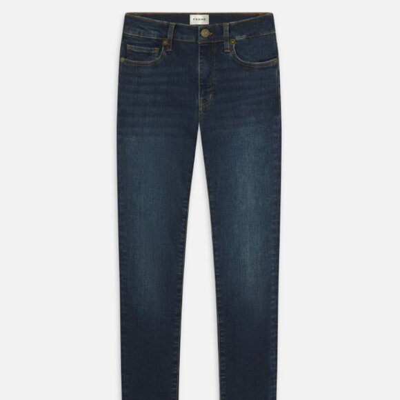 FRAME The Alix in Flaunt Skinny Jeans Dark Wash Blue 26 or 2 - Picture 9 of 9